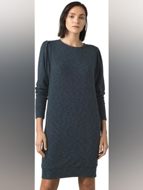 Prana Tops - Prana Women's Zada Dress Admiral Blue Sz SM Crewneck Sweatshirt Dress NWT